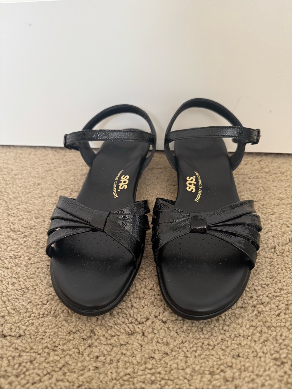 SAS Strippy Quarter Strap Wedge Sandal
